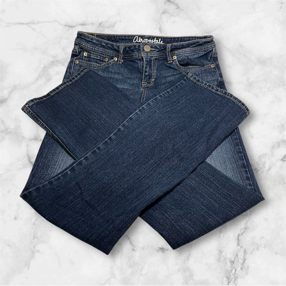 Aeropostale Blue Straight Leg Jeans Classic Style